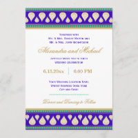 Mariage couleur or Bollywood India Blue Green