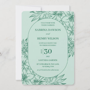 Invitation Mariage Couleurs Élégant, Sombre et Clair