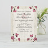 Invitation Mariage Country Dogwood (Debout devant)