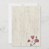 Invitation Mariage Country Dogwood (Dos)