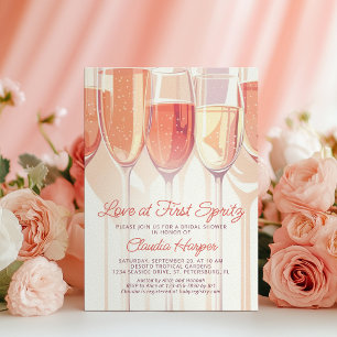 Invitation Mariage coup de foudre au premier Spritz