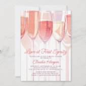 Invitation Mariage coup de foudre au premier Spritz (Devant)