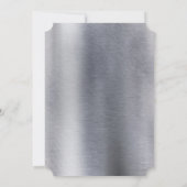 Invitation Mariage Couple Aluminium Doré Argenté Cuivre (Dos)