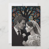 Invitation Mariage couple idées cadeaux personnalisées (Dos)