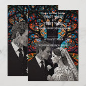 Invitation Mariage couple idées cadeaux personnalisées (Devant / Derrière)