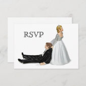 Invitation Mariage Couple RSVP (Devant / Derrière)