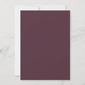 Invitation Mariage Couronne Argentée Plum Perle (Dos)