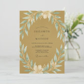 Invitation Mariage Couronne d'Ambre (Debout devant)