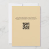 Invitation Mariage Couronne de Coeur Fleurs Plumes Bohème Neu (Dos)