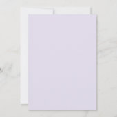 Invitation Mariage Couronne de Lilas et Menthe (Dos)
