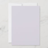 Invitation Mariage Couronne de Lilas Pervenche (Dos)