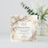 Invitation Mariage Couronne de Magnolia (Debout devant)