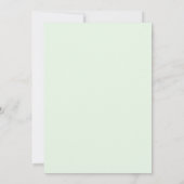 Invitation Mariage Couronne de Menthe Azurée (Dos)