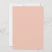 Invitation Mariage Couronne d'Eau Apricot (Dos)