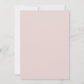 Invitation Mariage Couronne Rose Pâle (Dos)