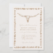 Invitation Mariage Cow-Boy Désert Boho (Devant)