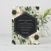 Invitation Mariage Crème Ethéré Bloom (Debout devant)