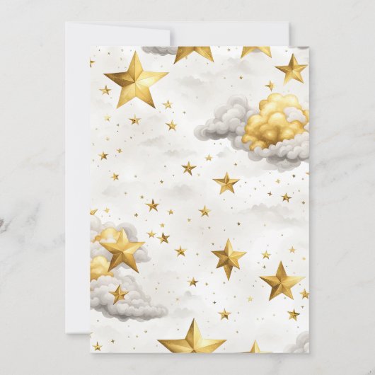 Invitation Mariage Crescent Céleste (Dos)