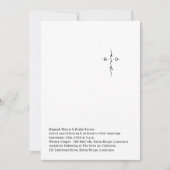 Invitation Mariage croisé chic monogrammé (Devant)