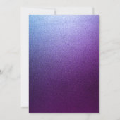 Invitation Mariage croix chrétienne argent violet (Dos)