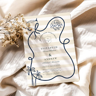 Invitation Mariage Croquis de Côte