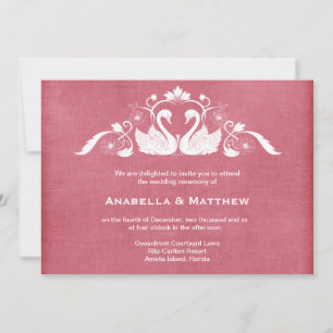 Invitation Mariage cygne