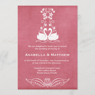 Invitation Mariage cygne