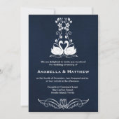 Invitation Mariage cygne (Devant)