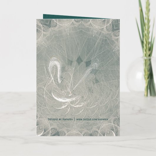 Invitation Mariage cygne éternité (Dos)