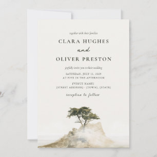 Invitation Mariage Cypress de Côte de Brume Verte Olive