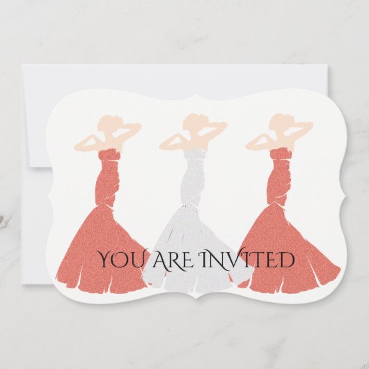 Invitation Mariage d'abricot, mon mariage (Devant)