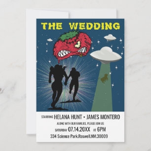 Invitation Mariage d'affiche Retro Sci Fi