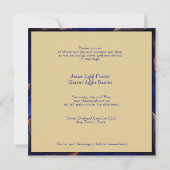 Invitation Mariage d'âge de la géode violet et or (Dos)