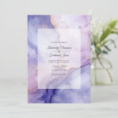 Invitation Mariage d'âge Violet Dusty (Debout devant)