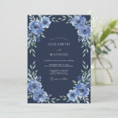 Invitation Mariage Dahlia de Minuit (Debout devant)