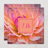 Invitation Mariage Dahlia élégant (Devant / Derrière)