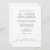 Invitation Mariage Dallas (Devant / Derrière)