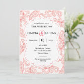 Invitation mariage damas (Debout devant)