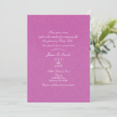 Invitation Mariage Damaskee Conte de Fées Rose Princesse (Debout devant)