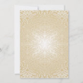 Invitation Mariage damassé Gold Sparkle (Dos)