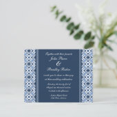 Invitation Mariage damassé tout simplement éblouissant Invita (Debout devant)