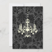 Invitation Mariage damassé victorienne (ivoire) (Dos)