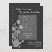 Invitation Mariage d'amour croissant (Devant / Derrière)