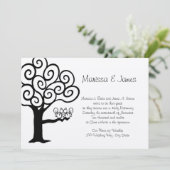 Invitation Mariage d'amour des écureuils (Debout devant)