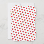 Invitation Mariage d'Amour Douce Fête Prénuptiale (Dos)