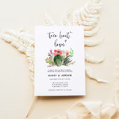 Invitation Mariage d'amour moderne Cactus Taco Bout