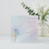 Invitation Mariage Dandelion Bouquet (Debout devant)
