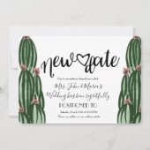 Invitation Mariage d'annulation du report de la nouvelle date (Devant)