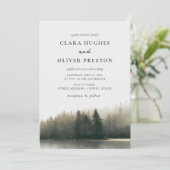 Invitation Mariage dans la forêt de séquoias côtière de Pine (Debout devant)