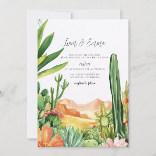Invitation Mariage dans le désert du sud-ouest de l'Arizona a